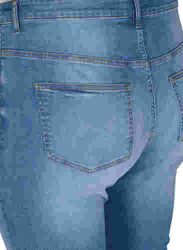 Emily jeans med slim fit og normal talje, Blue denim, Packshot image number 3