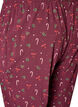 Natbukser med print, M&oslash;rk Bordeaux, Packshot image number 3