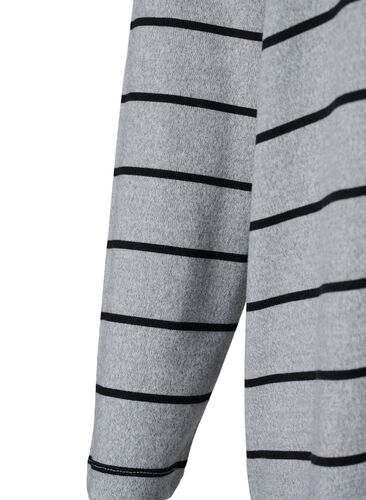 Mønstret bluse med lange ærmer, LGM Stripe, Packshot image number 3