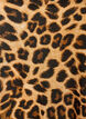Bluse med leopardprint og fl&aelig;sedetaljer, Brun, Packshot image number 2