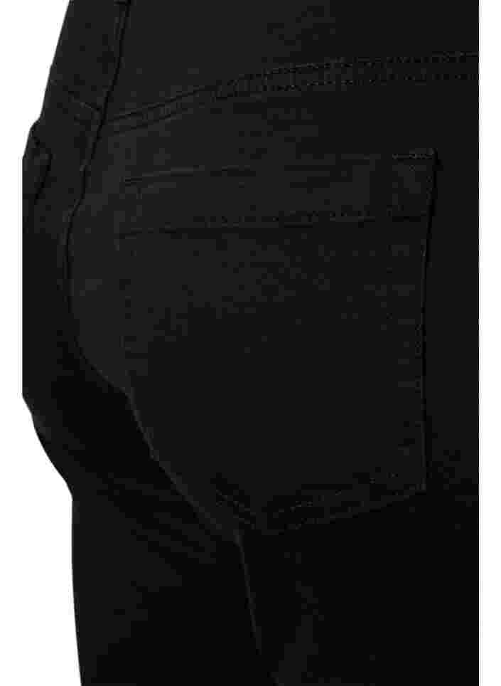 Ellen bootcut jeans med høj talje, Black, Packshot image number 3