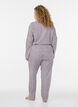 Pyjamasbukser i bomuld med h&oslash;j talje, R&oslash;d, Model image number 1