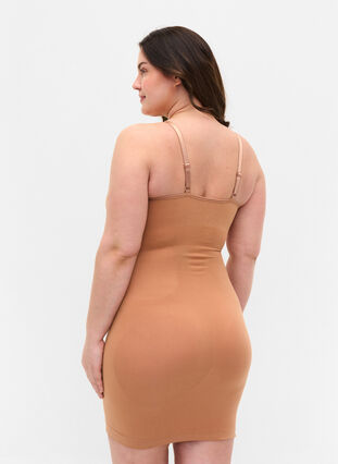 Shapewear kjole med tynde stropper, Café Au Lait, Model image number 1