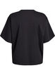Oversize t-shirt med 1/2 ærmer, Sort, Packshot image number 1