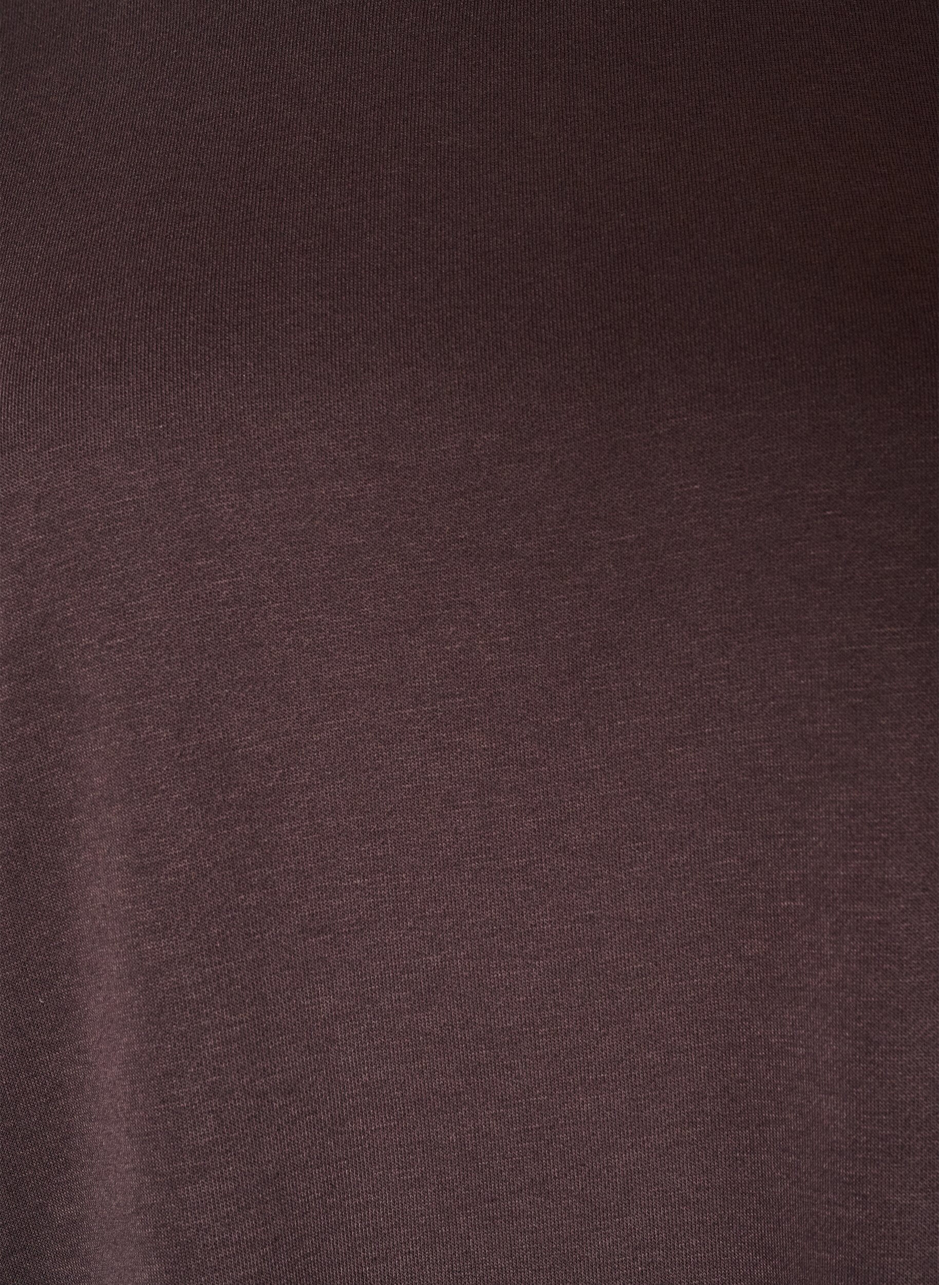 ZizziL&oslash;s sweatkjole med lommer, Brun, Packshot image number 2
