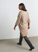 Kort strikkjole med raglan&aelig;rmer og midters&oslash;m, Beige, Model image number 2
