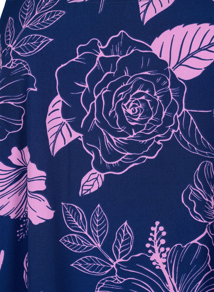 FLASH - Top med print, Medieval Blue Flower, Packshot image number 2