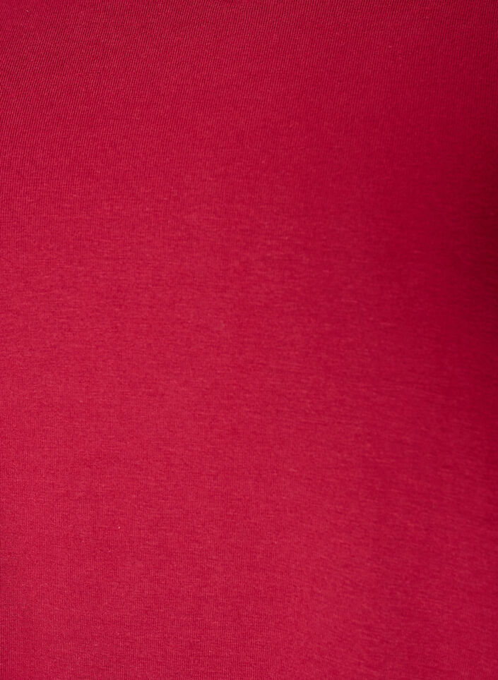 Ensfarvet basis t-shirt i bomuld, R&oslash;d, Packshot image number 2
