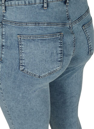 Højtaljede Amy jeans med stone wash, Stone Washed, Packshot image number 3