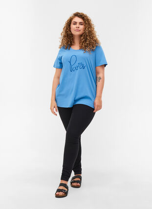 Kortærmet t-shirt med print, Blue Jasper, Model image number 2