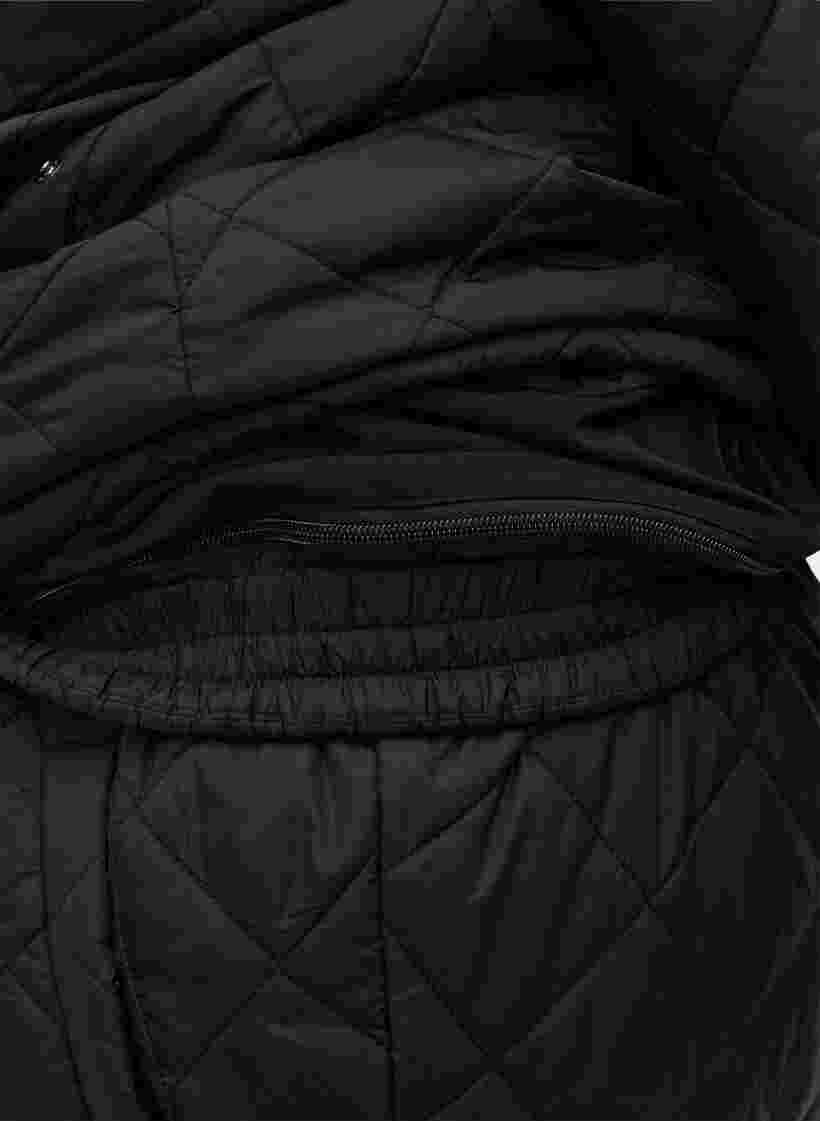 Quiltet 2-i-1 jumpsuit med lommer, Black, Model image number 1