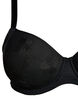 Bh med vattering og blomsterbroderi, Sort, Packshot image number 2