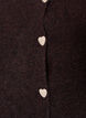 Cardigan med hjerteformede knapper, Brun, Packshot image number 2
