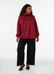 Sweatshirt med h&oslash;j krave og lommer, R&oslash;d, Model image number 1