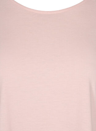 T-shirt i bomuldsmix, Rose Smoke, Packshot image number 2