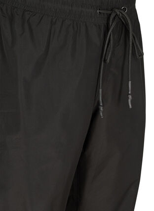 Regnbukser med elastik og snøre, Black, Packshot image number 2