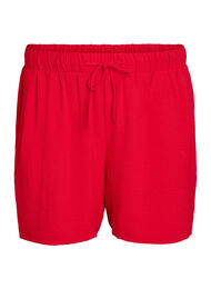 Shorts med lommer og elastik i taljen, R&oslash;d