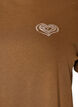 Bomulds T-shirt med print, Brun, Packshot image number 2