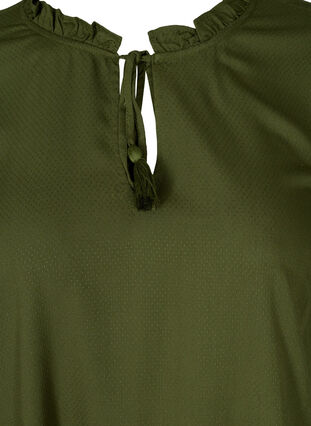 Viskose kjole med binde detalje, Rifle Green, Packshot image number 2