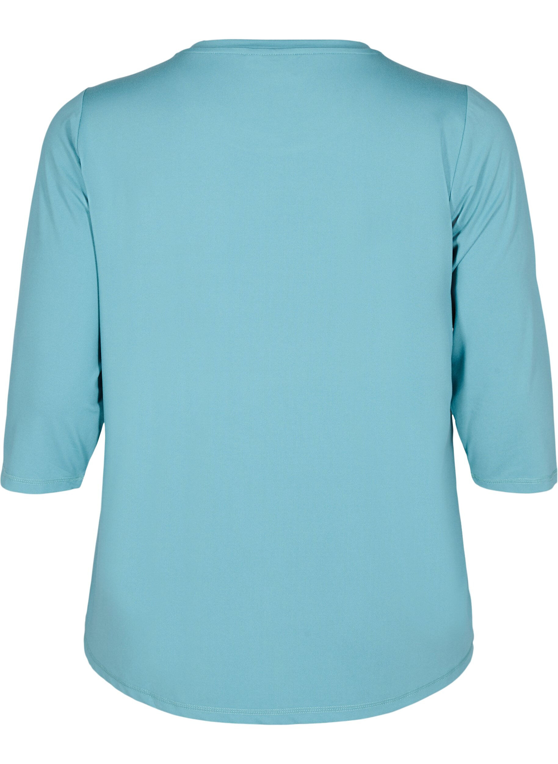 ZizziTr&aelig;ningsbluse med 3/4 &aelig;rmer, Bl&aring;, Packshot image number 1