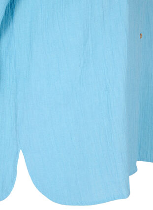 Skjortebluse med knaplukning, Alaskan Blue, Packshot image number 3