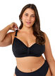 Bikini b&oslash;jle bh med draperinger, Sort, Model image number 0
