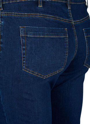 Slim fit Emily jeans med regulær talje, Dark blue, Packshot image number 3