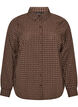 Ternet skjorte med rhinsten, Brun, Packshot image number 0