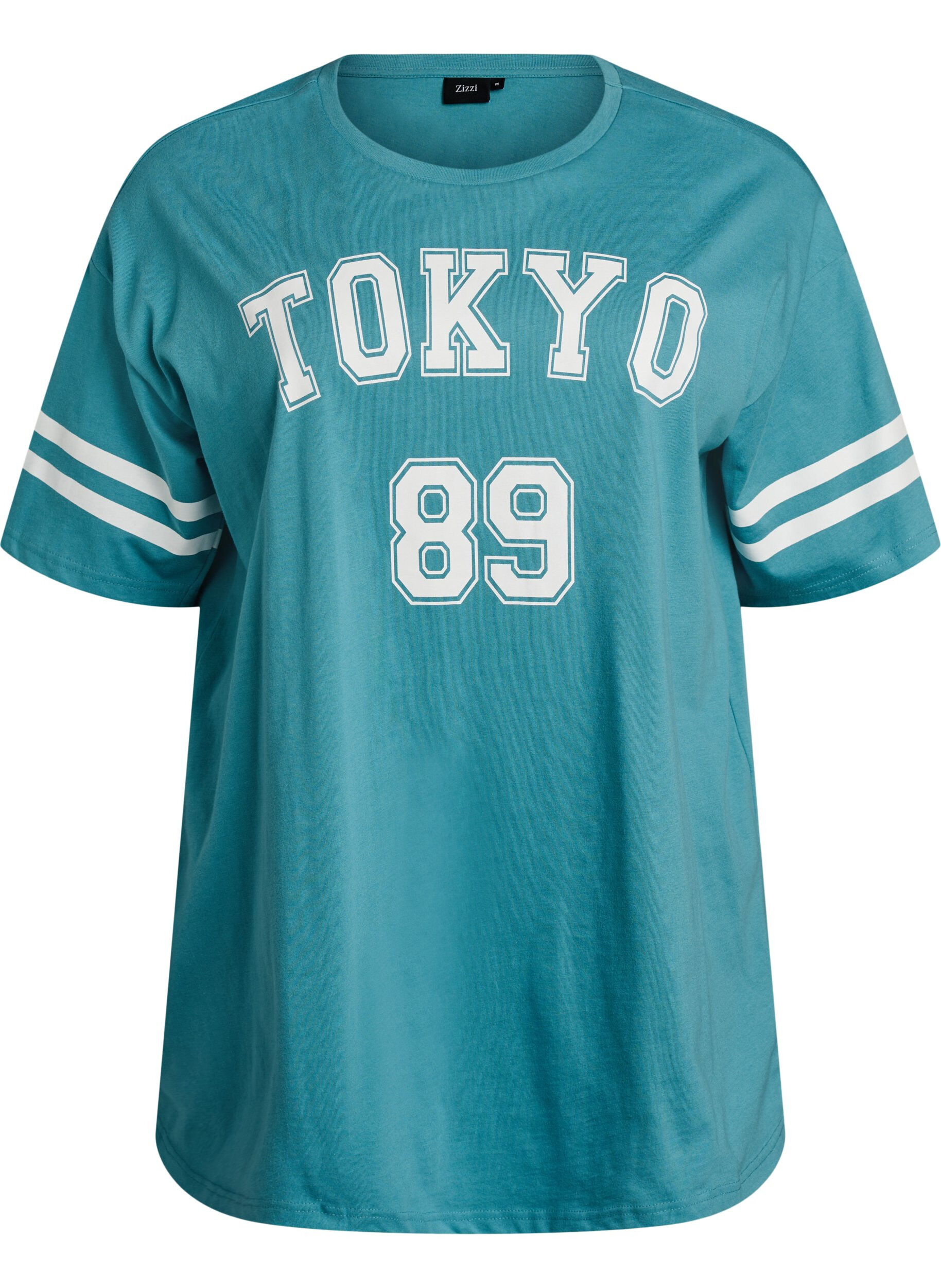 Sporty oversize college t-shirt