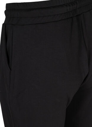 Sweatpants med lommer og snøre, Black, Packshot image number 3