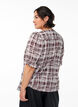 Skjortebluse med 1/2 &aelig;rmer, M&oslash;rk Bordeaux, Model image number 2