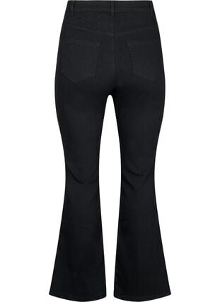 FLASH - Højtaljede jeans med bootcut, Black, Packshot image number 1