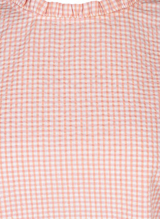 Ternet bluse med korte ærmer, As Sample, Packshot image number 2