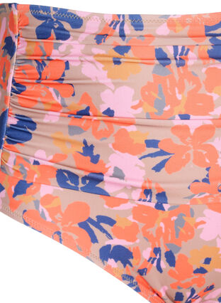 Ekstra højtaljet bikini underdel med print, Retro Flower, Packshot image number 2