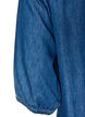 Denimkjole i maxil&aelig;ngde med fl&aelig;sesk&aelig;ringer, Bl&aring;, Packshot image number 3