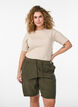 L&oslash;se shorts i bomuld med lommer, Gr&oslash;n, Model image number 0