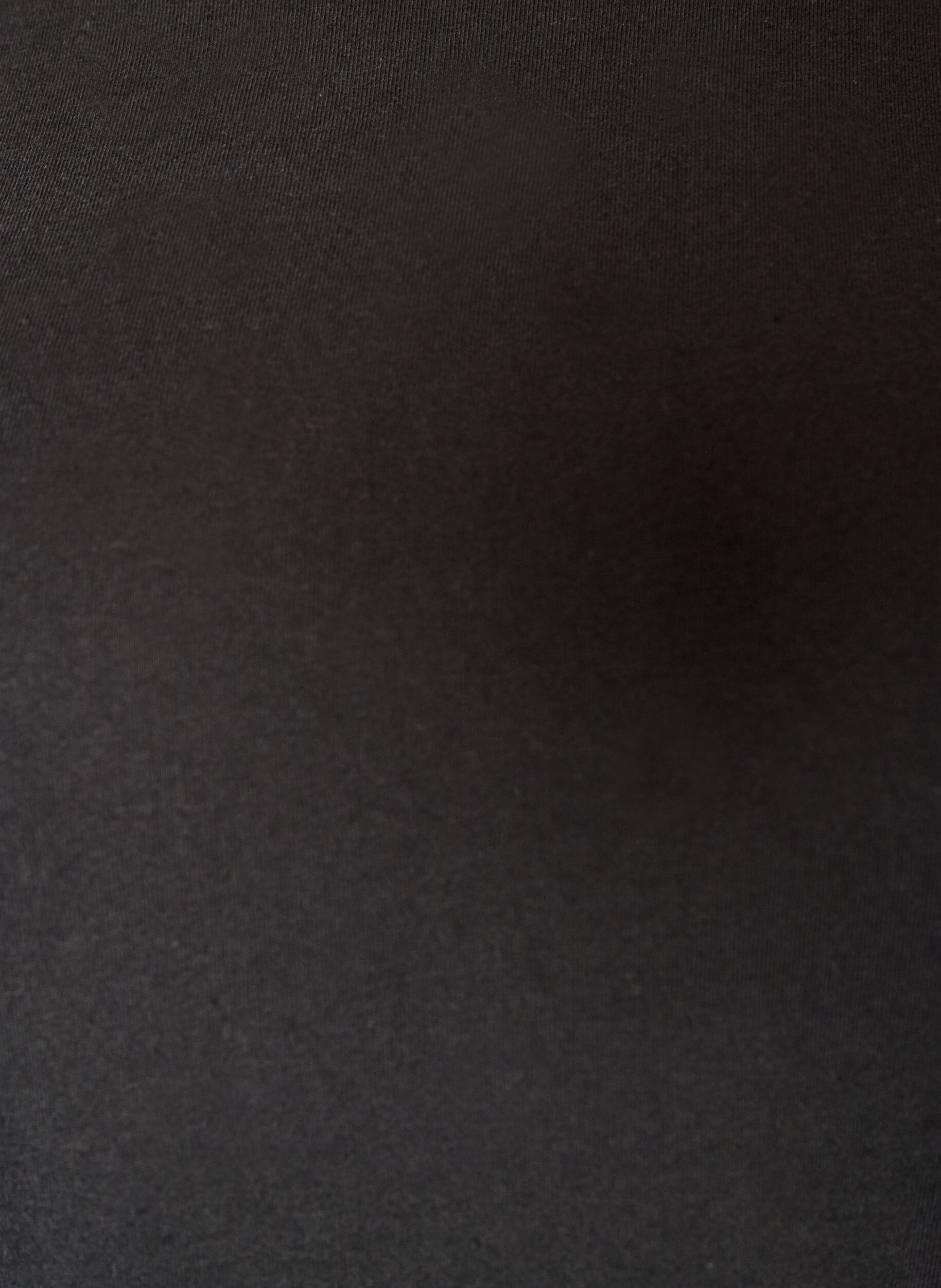ZizziBomuldskjole med broderie anglaise-&aelig;rmer og bindeb&aring;nd, Sort, Packshot image number 2