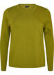 Lang&aelig;rmet basis T-shirt med rund hals, Gr&oslash;n, Packshot image number 0