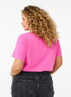 Ensfarvet basis t-shirt i bomuld, Lyser&oslash;d, Model image number 2