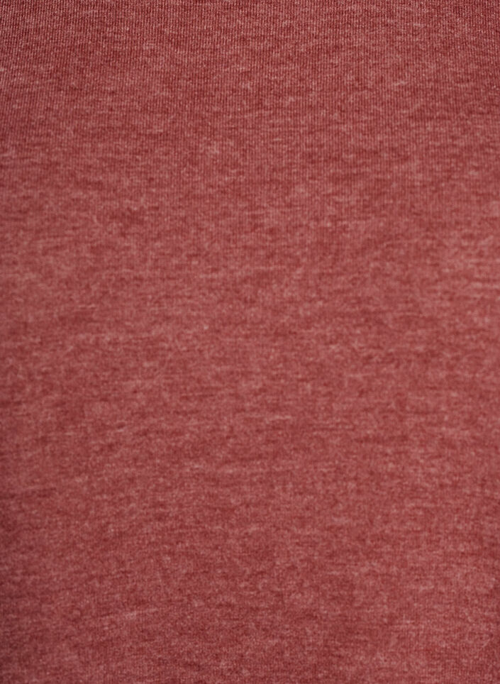 Jerseybluse med 3/4 &aelig;rmer, R&oslash;d, Packshot image number 2