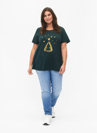 Jule t-shirt med pailletter, Scarab W.  Tree, Model image number 2