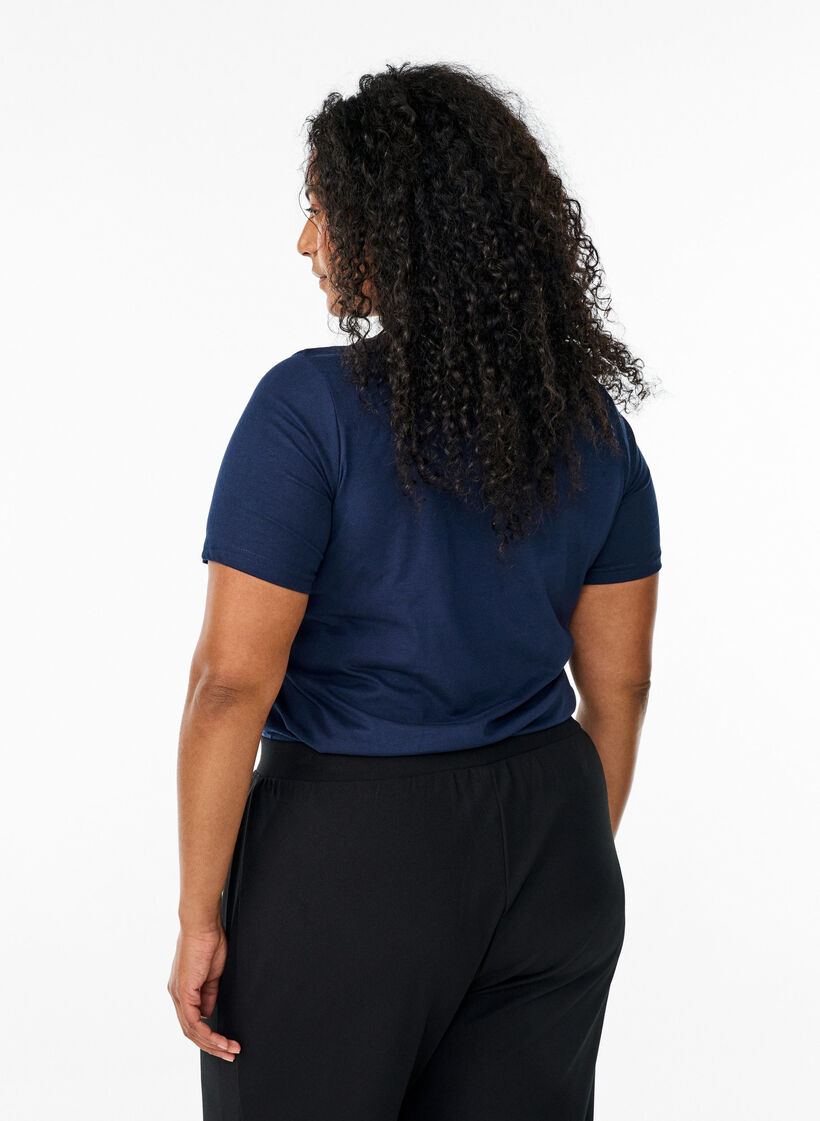 FLASH - T-shirt med motiv, Blå, Model image number 2