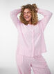 Cardigan i &oslash;kologisk bomuld med hulm&oslash;nster, Lyser&oslash;d, Model image number 0