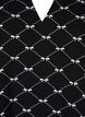 V-hals bluse med sløjfeprint, Black Bow AOP, Packshot image number 2