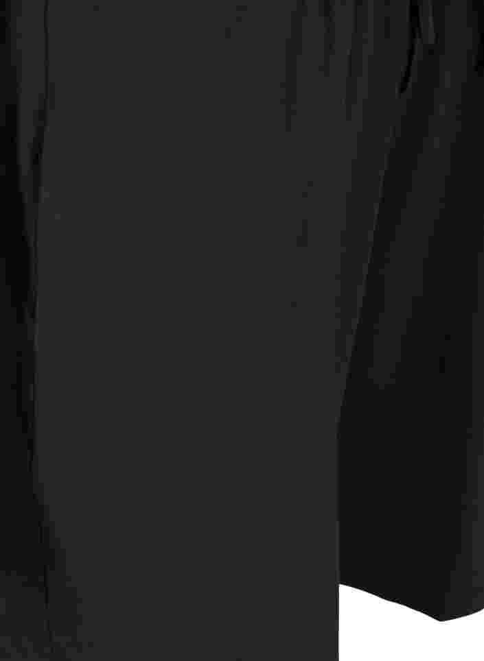 Kortærmet bomulds tunika, Black, Packshot image number 3