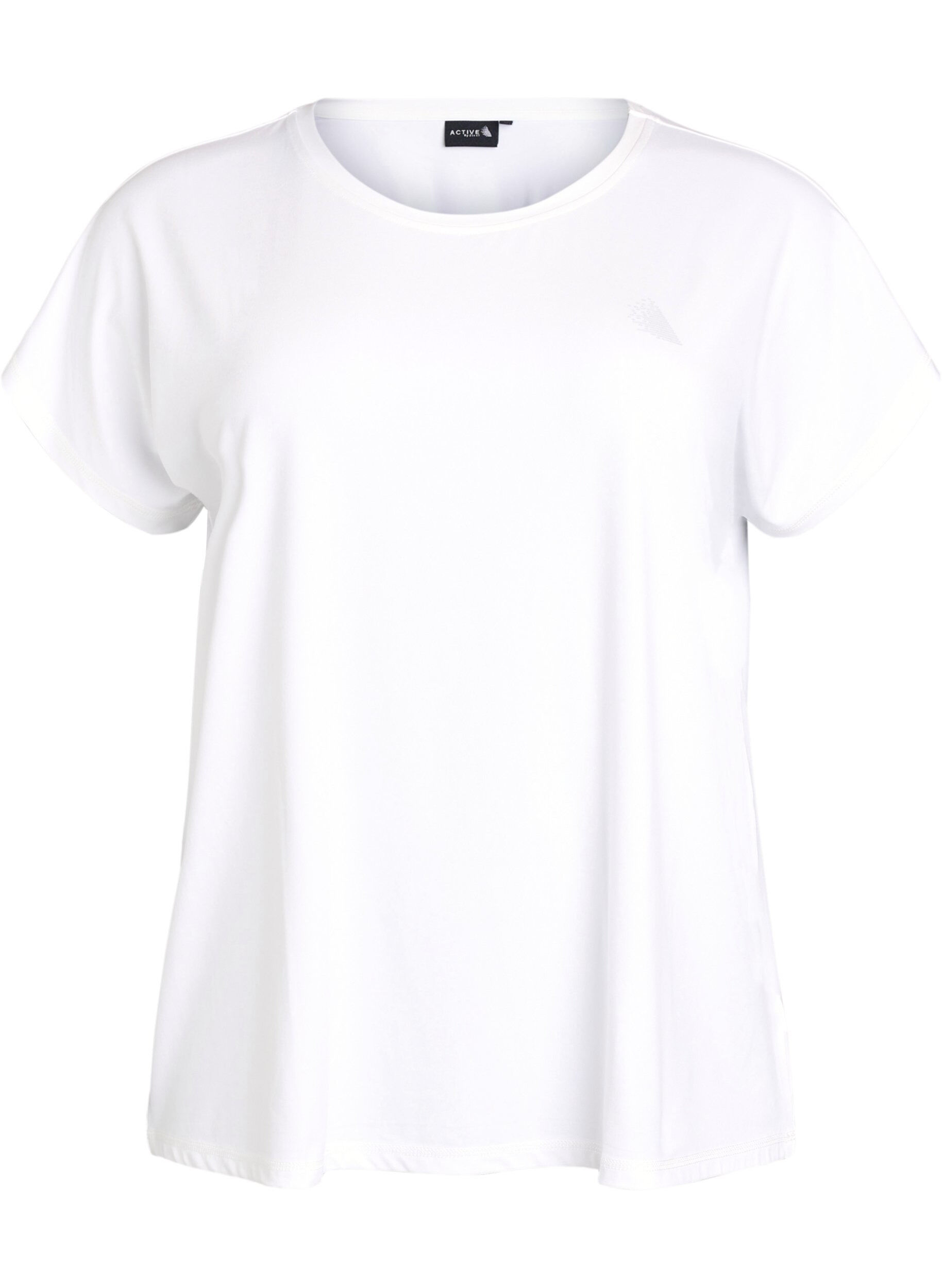 Ensfarvet tr&aelig;nings t-shirt