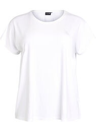 Ensfarvet trænings t-shirt, Hvid