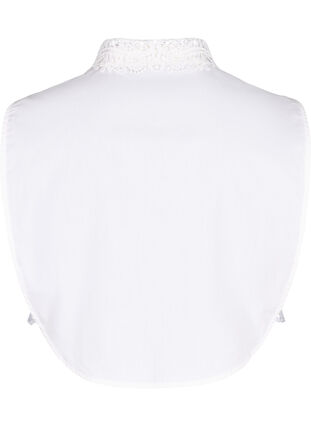 Løs krave med blonder, Bright White, Packshot image number 1