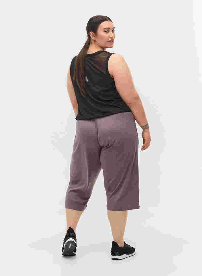 Løse culotte bukser i ribkvalitet, Sparrow, Model image number 1