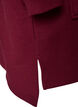 Lang hoodie-cardigan med lynl&aring;s, R&oslash;d, Packshot image number 4